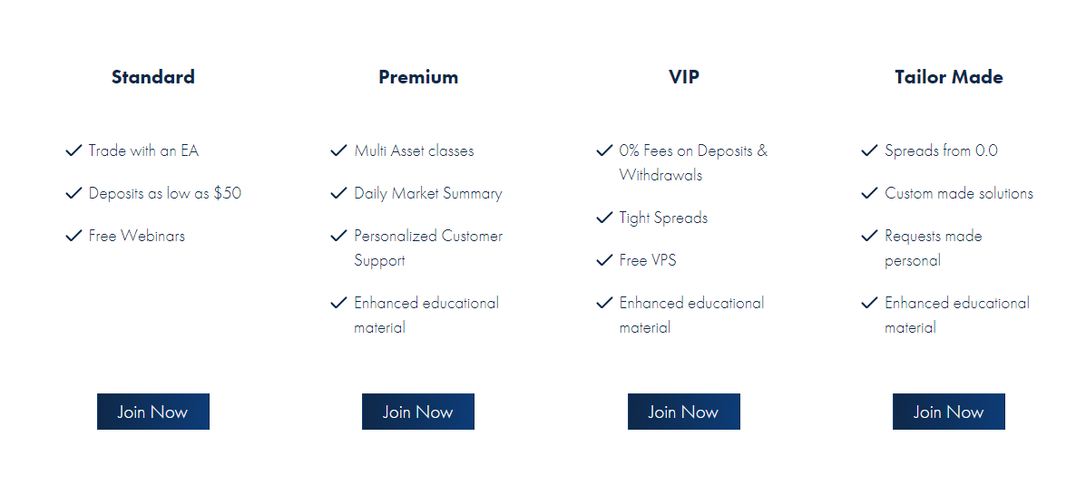 Errante Review Forex Broker & Trading Markets, Legit or a Scam 3 Errante Account Types