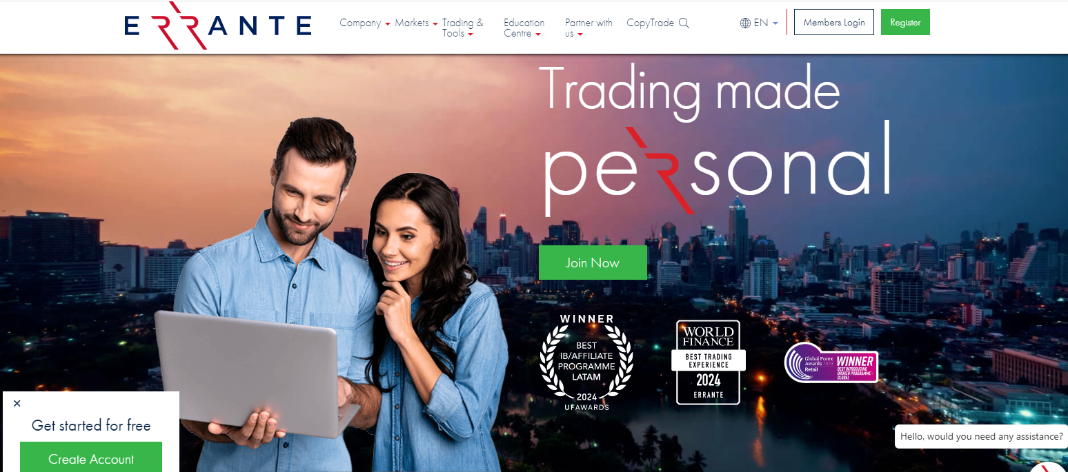 Errante Review Forex Broker & Trading Markets, Legit or a Scam 1 Errante Review Forex Broker