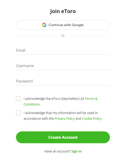 How to Open an Account
