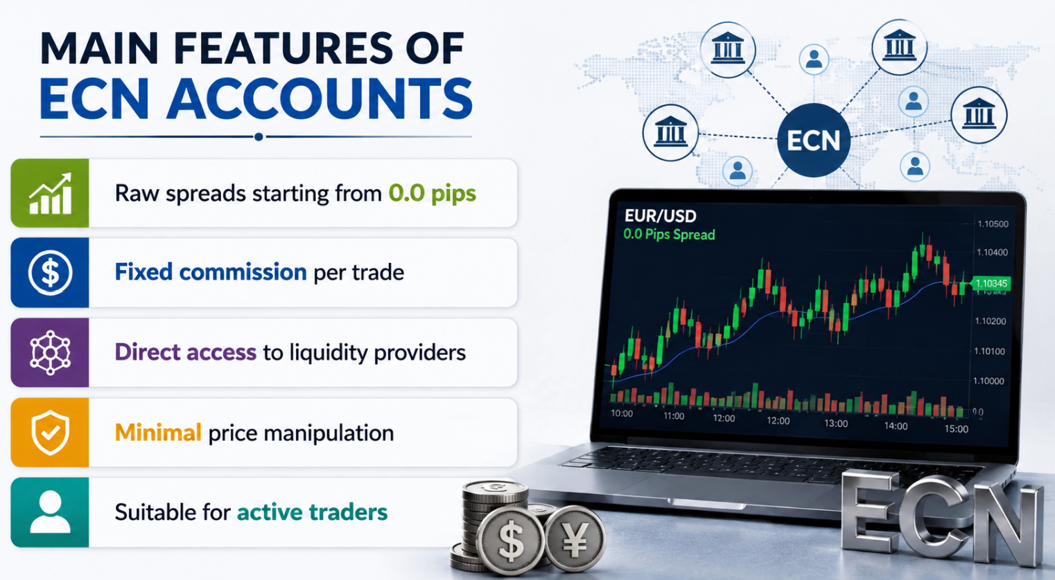 ECN vs. STP Forex Accounts: Hidden Markup & Commission Structure Comparison 1 ECN vs. STP Forex Accounts